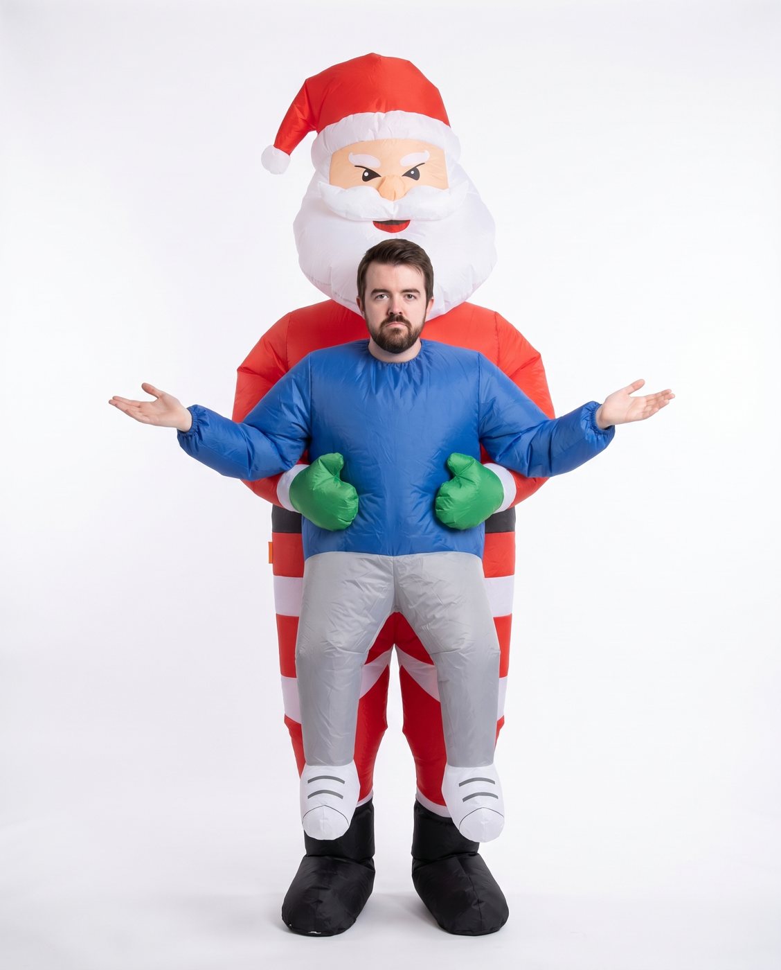 Santa Grab inflatable carry-me costume