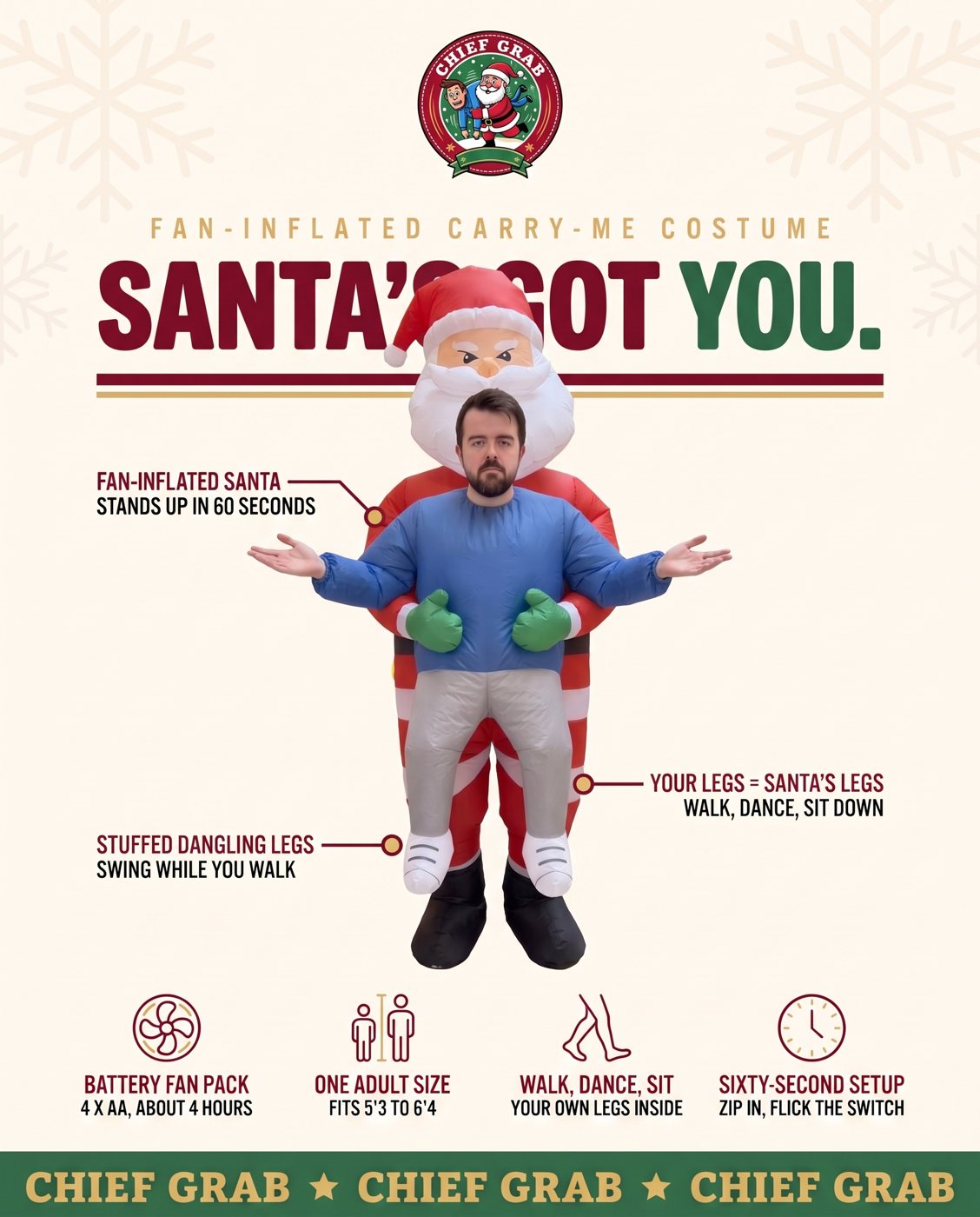 Santa's Got You costume features